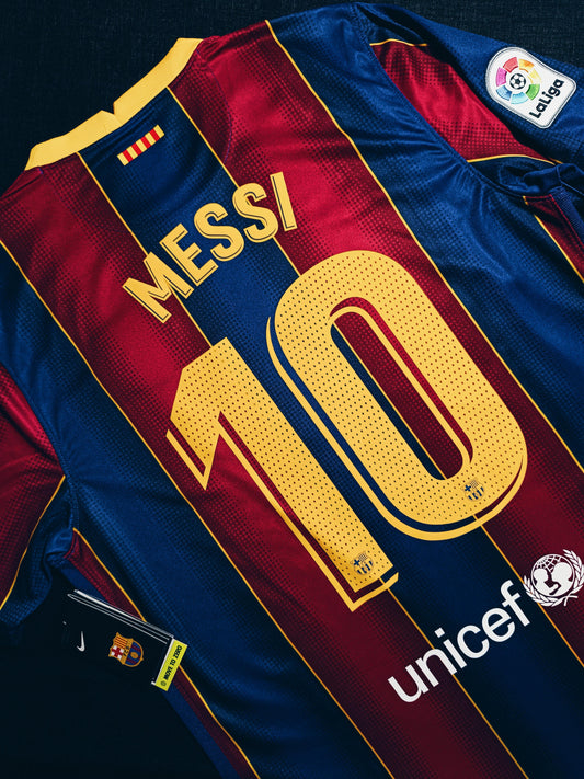 Barcelona 2020/21 Home Messi L BNWT