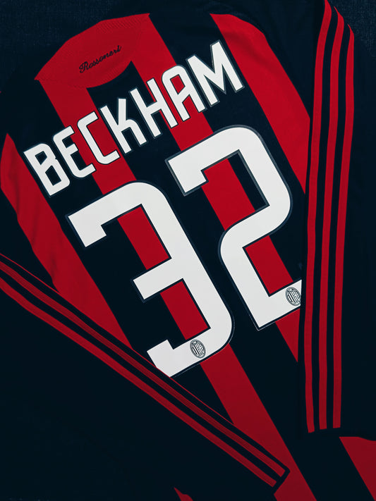 AC Milan 2008/09 Home LongSleeve Beckham M