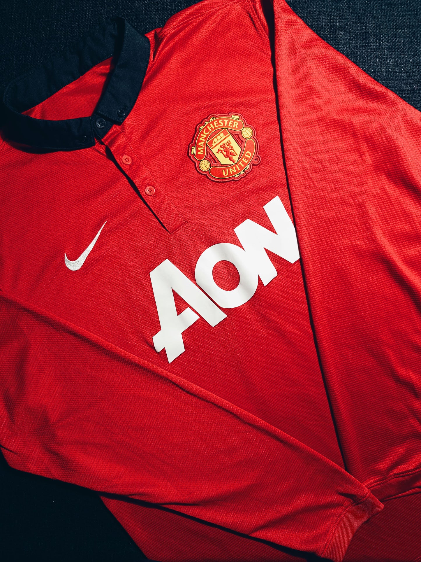 Manchester United 2013/14 Home Long Sleeve L