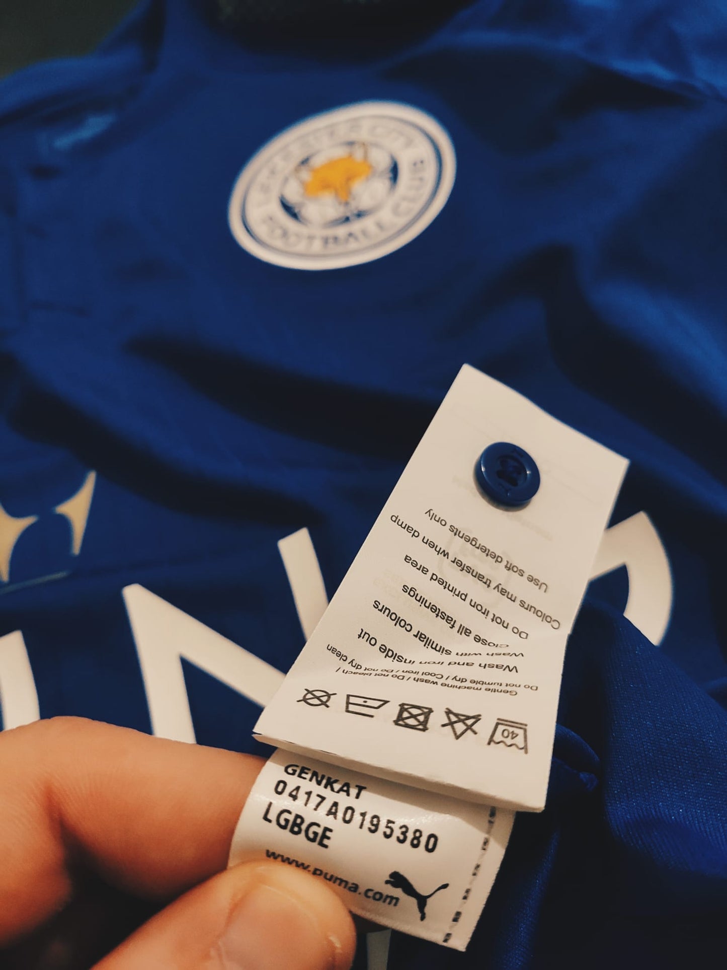 Leicester 2017/18 Home Longsleeve Vardy S