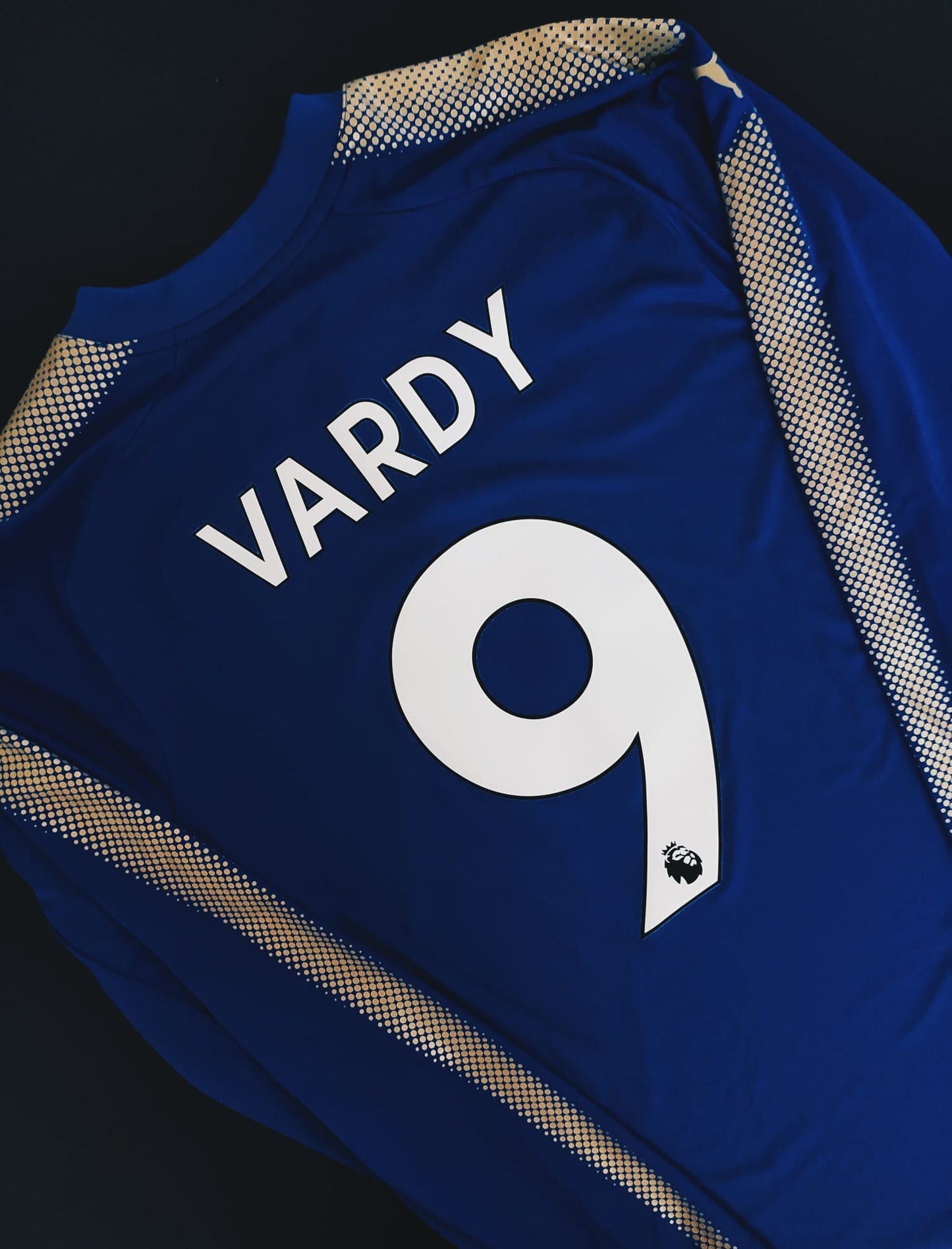 Leicester 2017/18 Home Longsleeve Vardy S